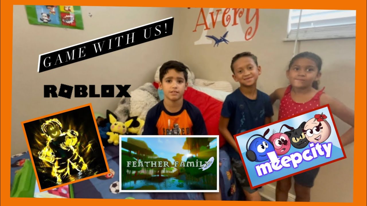 Game with us / Roblox - Muscle Legends, Feather Family, Meepcity / Special Guests
