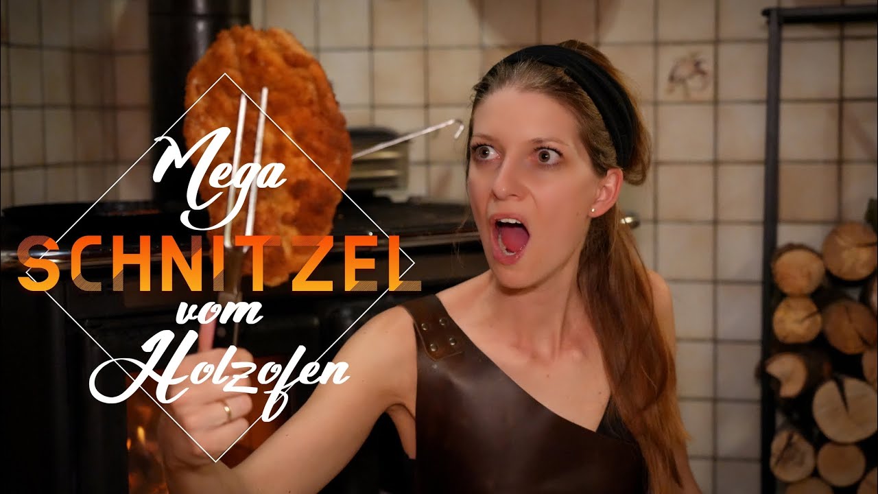 🐷​​Was für eine riesen Schweinerei👌​​🍽️​ Mega Schnitzel selbstgemacht 🤤​😲​Kochen auf dem Holzherd🔥