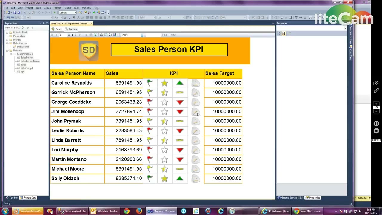 SSRS - KPI Reports (Indicators and Gauges)