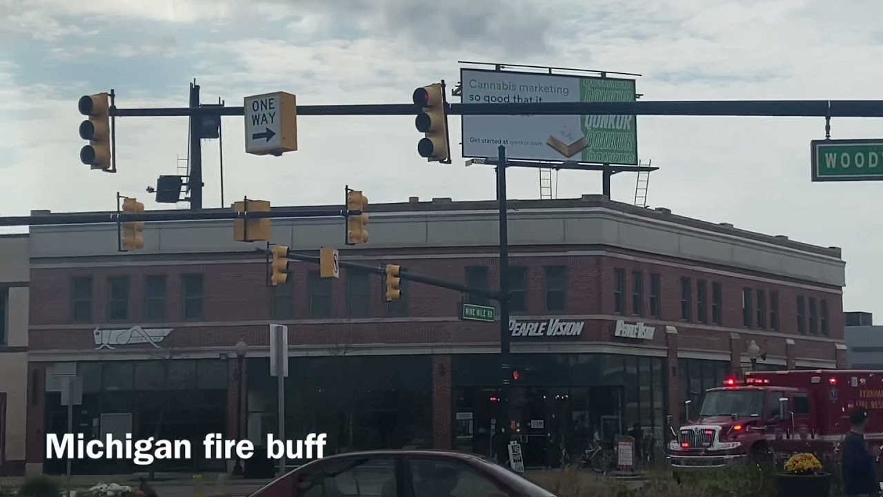 Fire Trucks, Police cars and ambulances responding [compilation]
