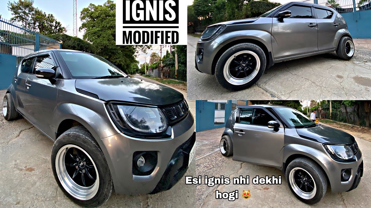 MODIFIED IGNIS in 50k BUDGET🔥|BBS Alloy|Loudest Exhaust❌Base To Top Facelift 😍ignis Modification🔥