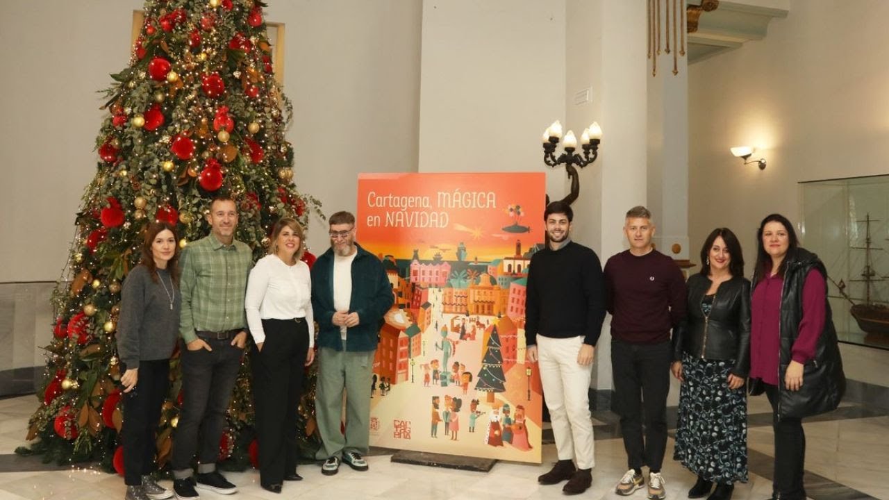 El cartagenero Diego Lizán ilustra la Navidad cartagenera