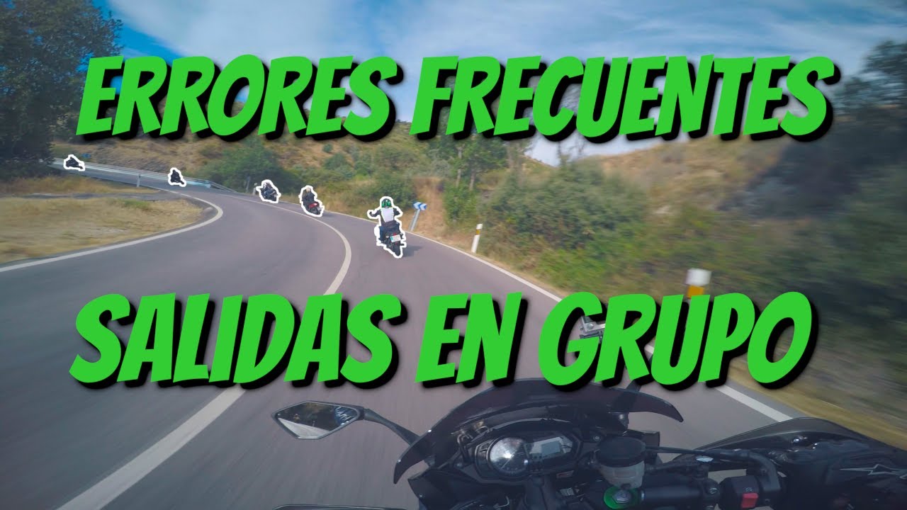 Que errores evitar en moto cuando sales a rodar en grupo.