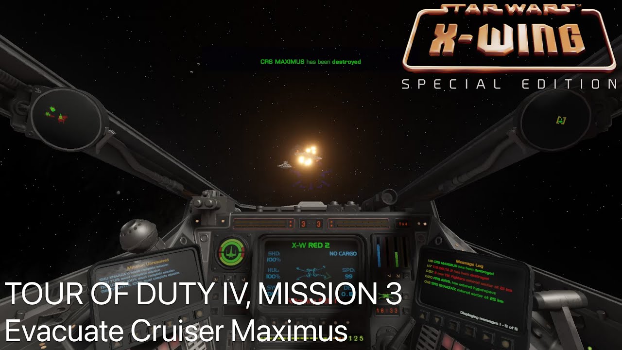 K Plays X-Wing #71 - Tour of Duty IV: Mission 3 - Evacuate Cruiser Maximus