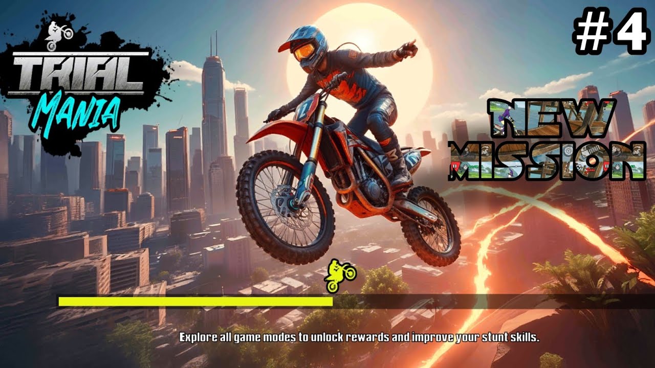 Bike Stunt | Mania | Mission -4 | Level Hard | #youtube #bike #gameplay #megaramp @raizengaming2580 