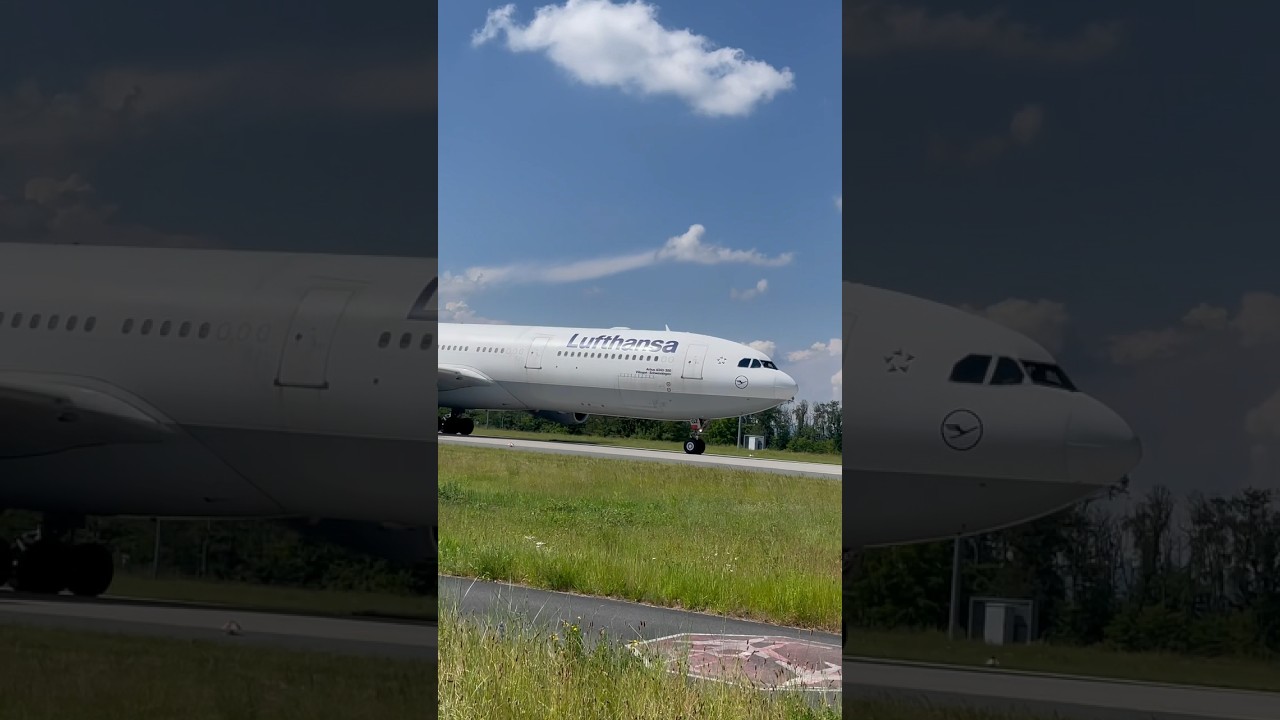 Lufthansa D-AIGZ | Airbus A340-300 | arriving at Frankfurt Intl. Airport #planespotting #a340 #plane