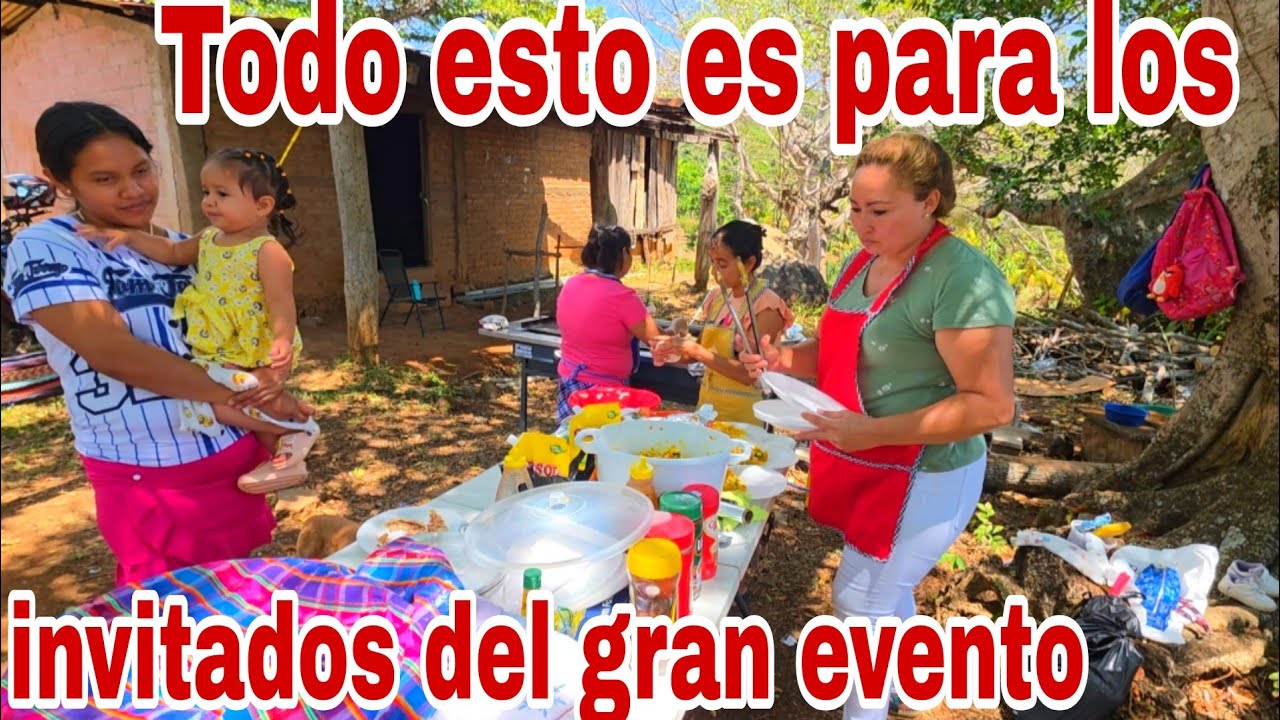 Ya estan comiendo los primeros invitados del gran evento😱😳