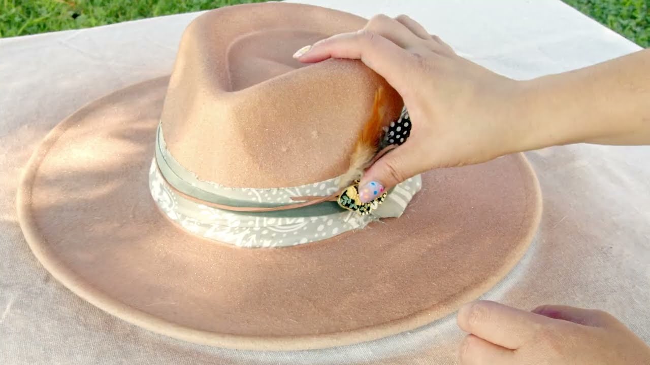 Custom Fedora Hat with Metallic Spray Paint 👒✨