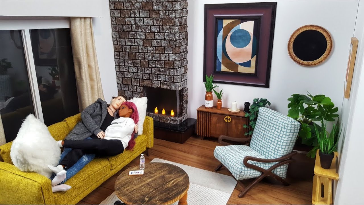 How to make a Mid Century Modern Doll Living Room