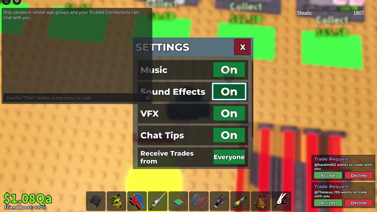 TRADING AND PVP