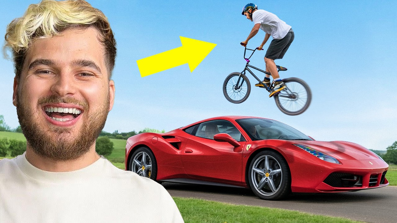 Sar peste Ferrari cu BMX ul