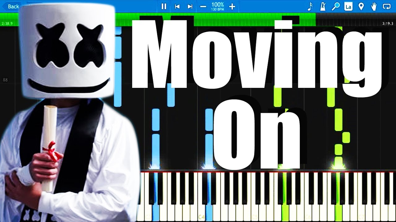 Marshmello - Moving On | Synthesia Piano Tutorial