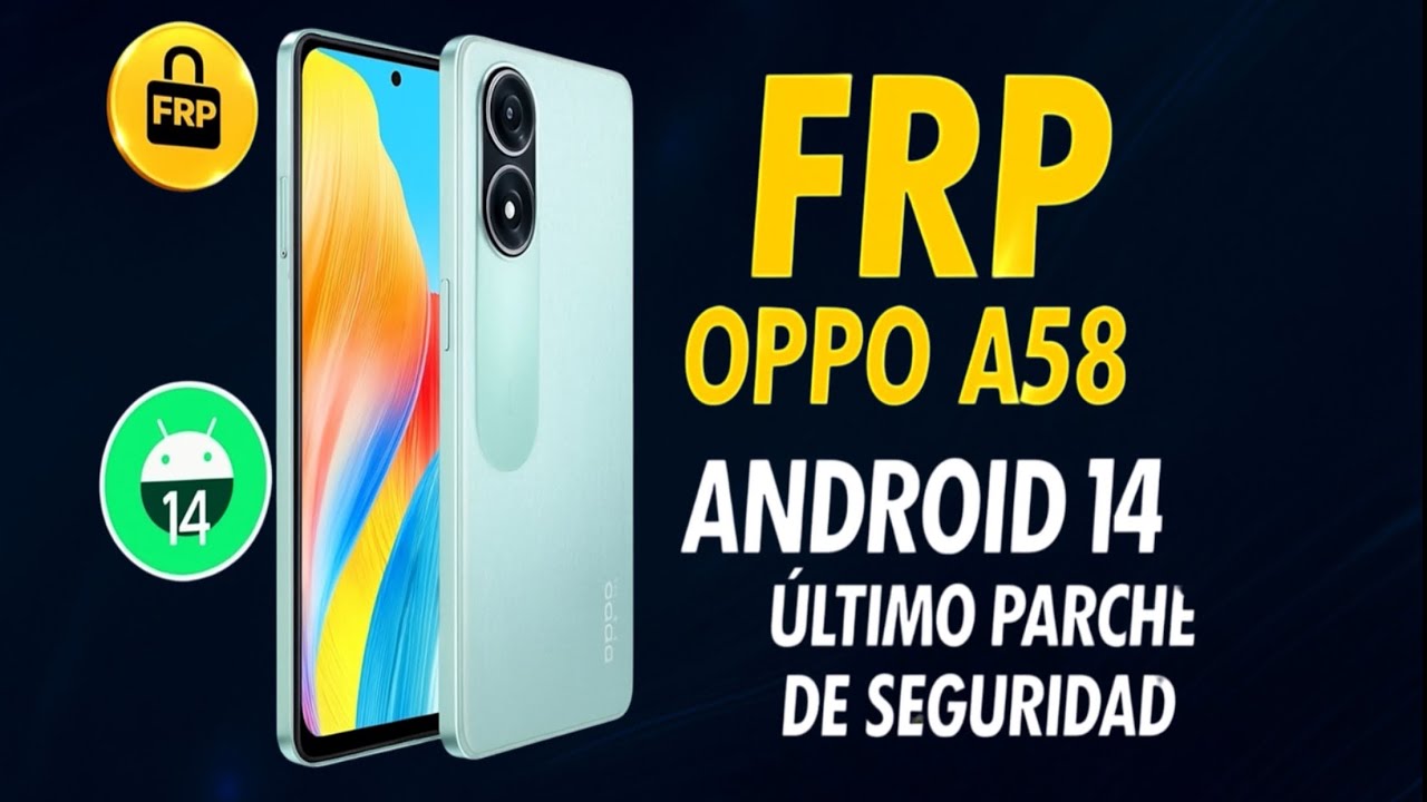 Cómo quitar cuenta Google Oppo A58 (FRP 2025)