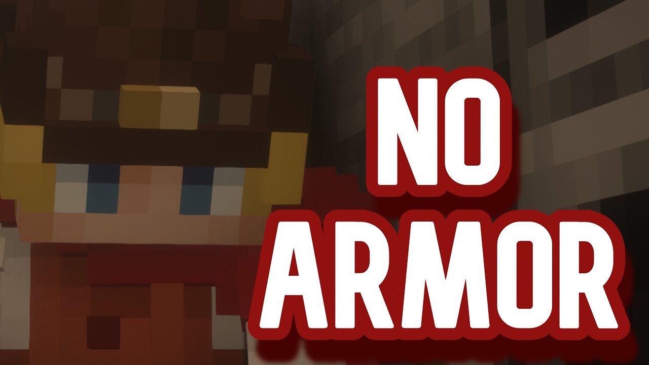 Attempting to Beat Minecraft with No Armor.