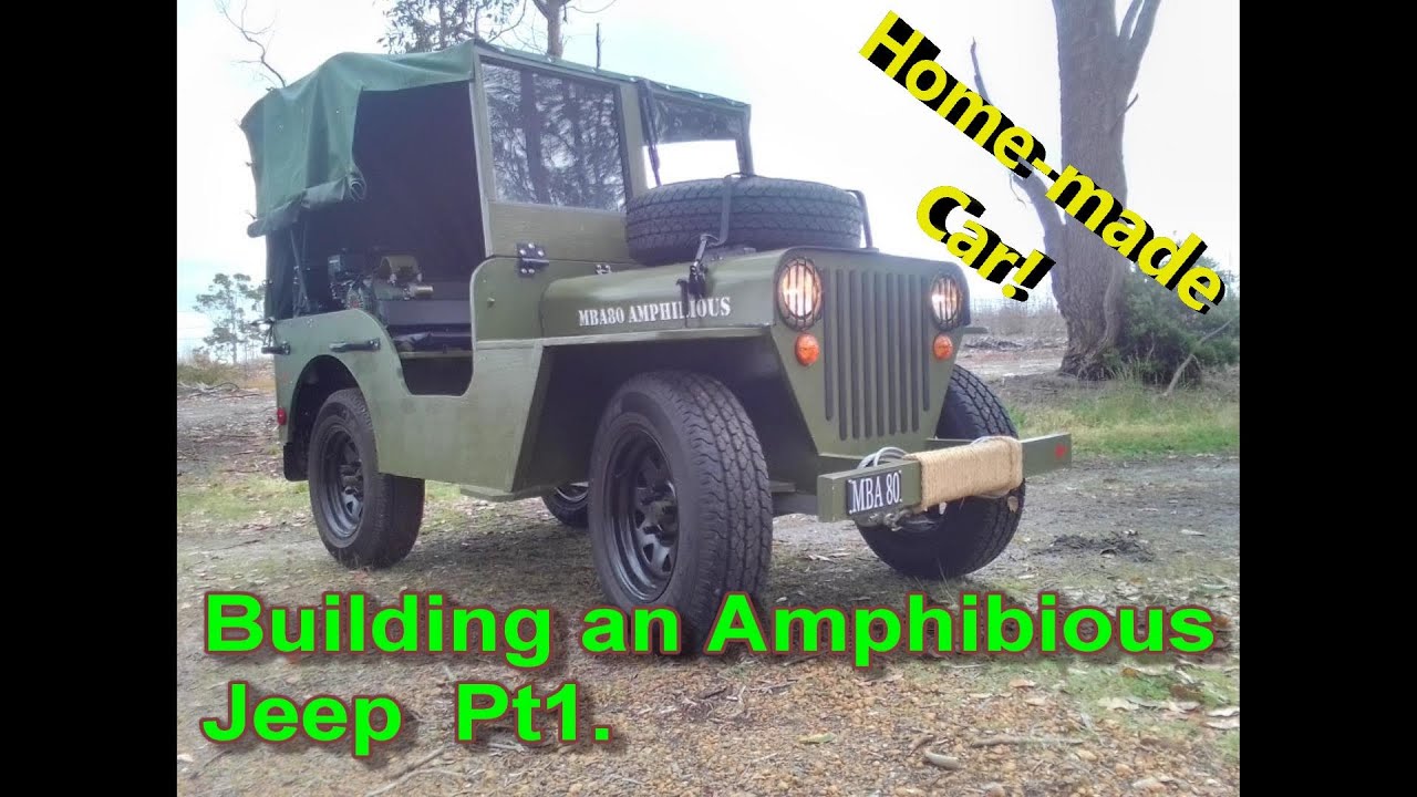 Homemade Amphibious Willys Jeep,  