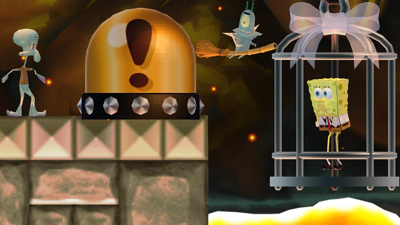 New Super Mario Bros. Wii - Squidward wants to rescue Spongebob