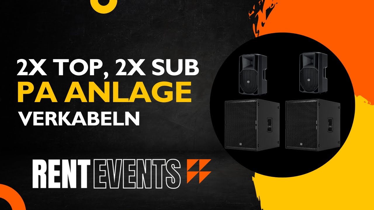 POWER BUNDLE | PA ANLAGE VERKABELN - Tutorial | RENT EVENTS