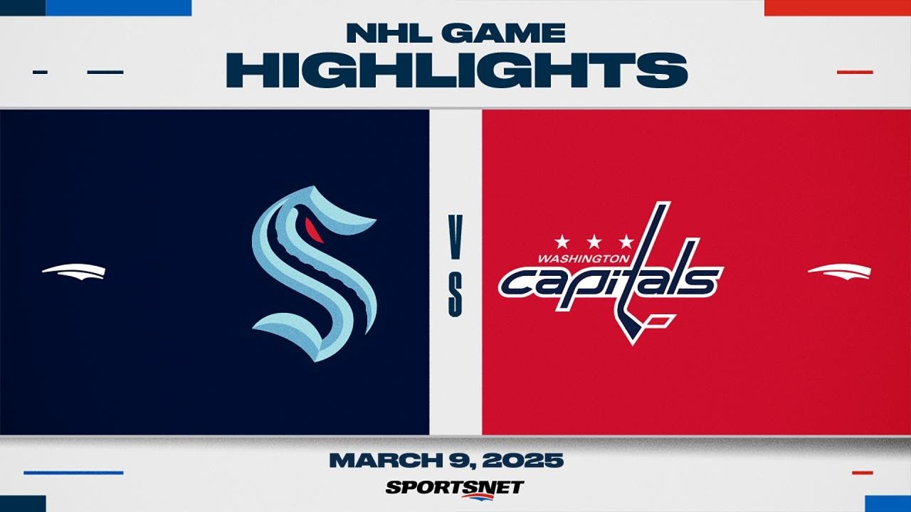 NHL Highlights | Kraken vs. Capitals - March 9, 2025