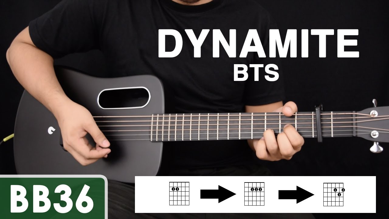 Dynamite - BTS (방탄소년단) Guitar Tutorial