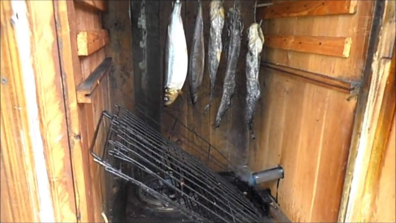 Коптильня  горячего-холодного копчения .My fishing .Smokehouse hot smoked .