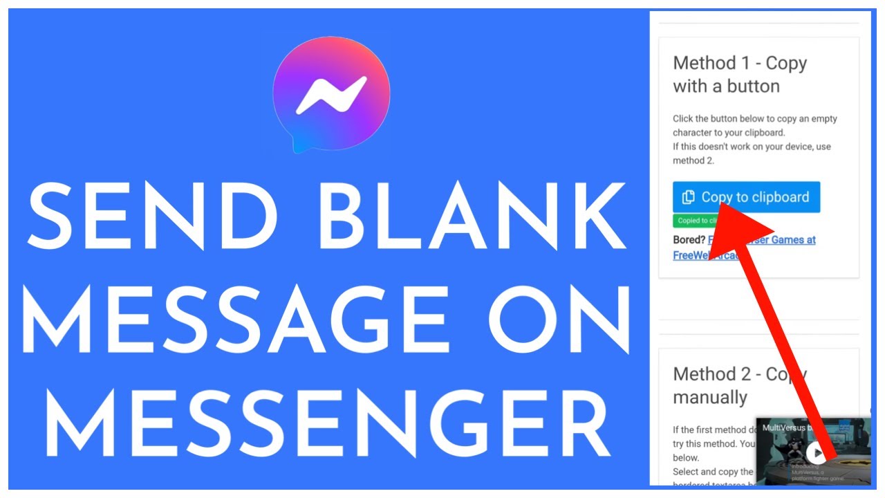 How To Send Blank Message On Messenger (2023)