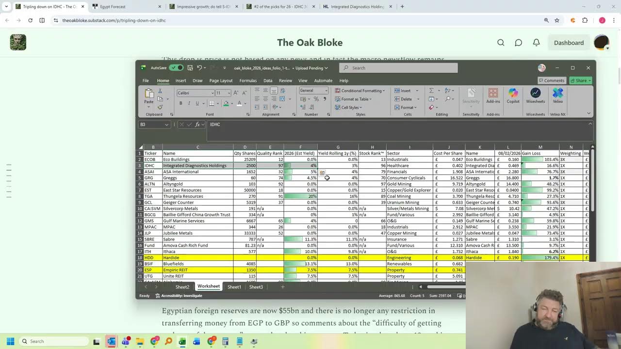 IDHC - Egypt the tiger economy - recorded 16th Feb 2026
