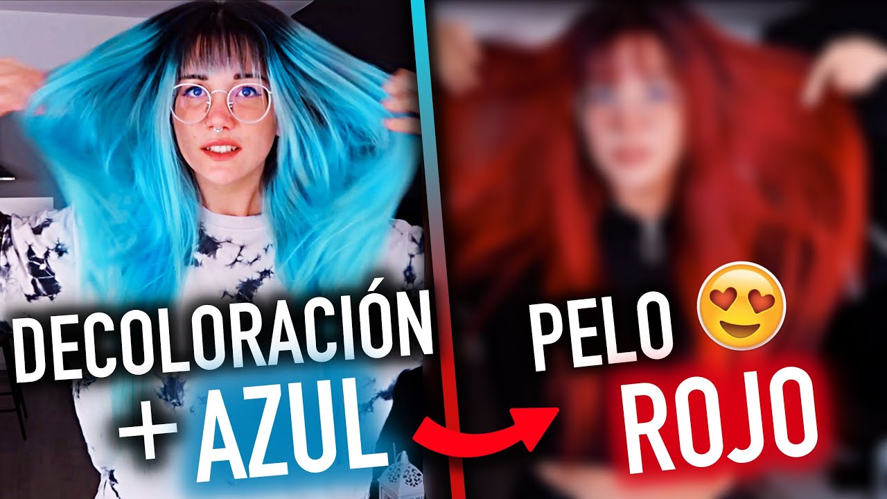 Paso del AZUL FANTASÍA al PELO ROJO!! 🔥 Mi CAMBIO DE LOOK más esperado! 😍  | Carla Laubalo
