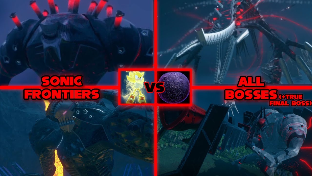 Sonic Frontiers - All Bosses [TITANS] + True Final Boss (super sonic with soap shoes mod)