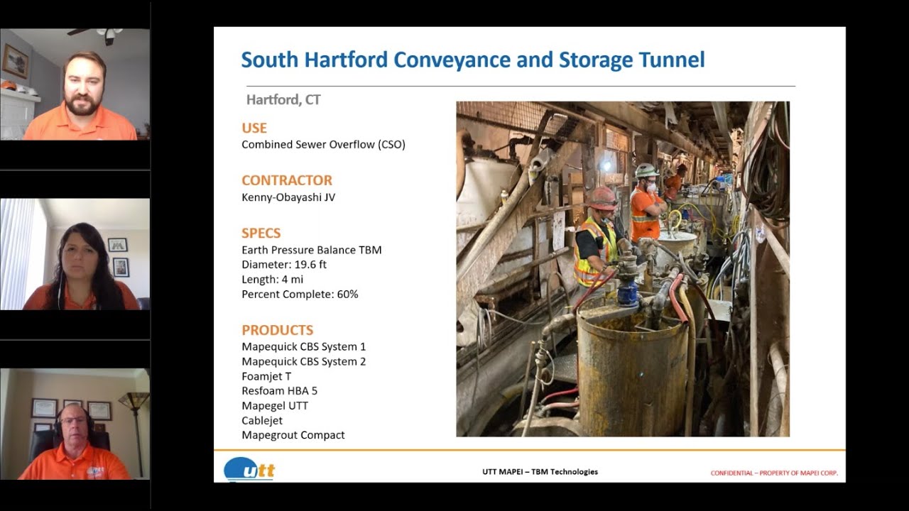MAPEI Webinar &ndash; An Introduction to UTT and Tunnel Boring Machines