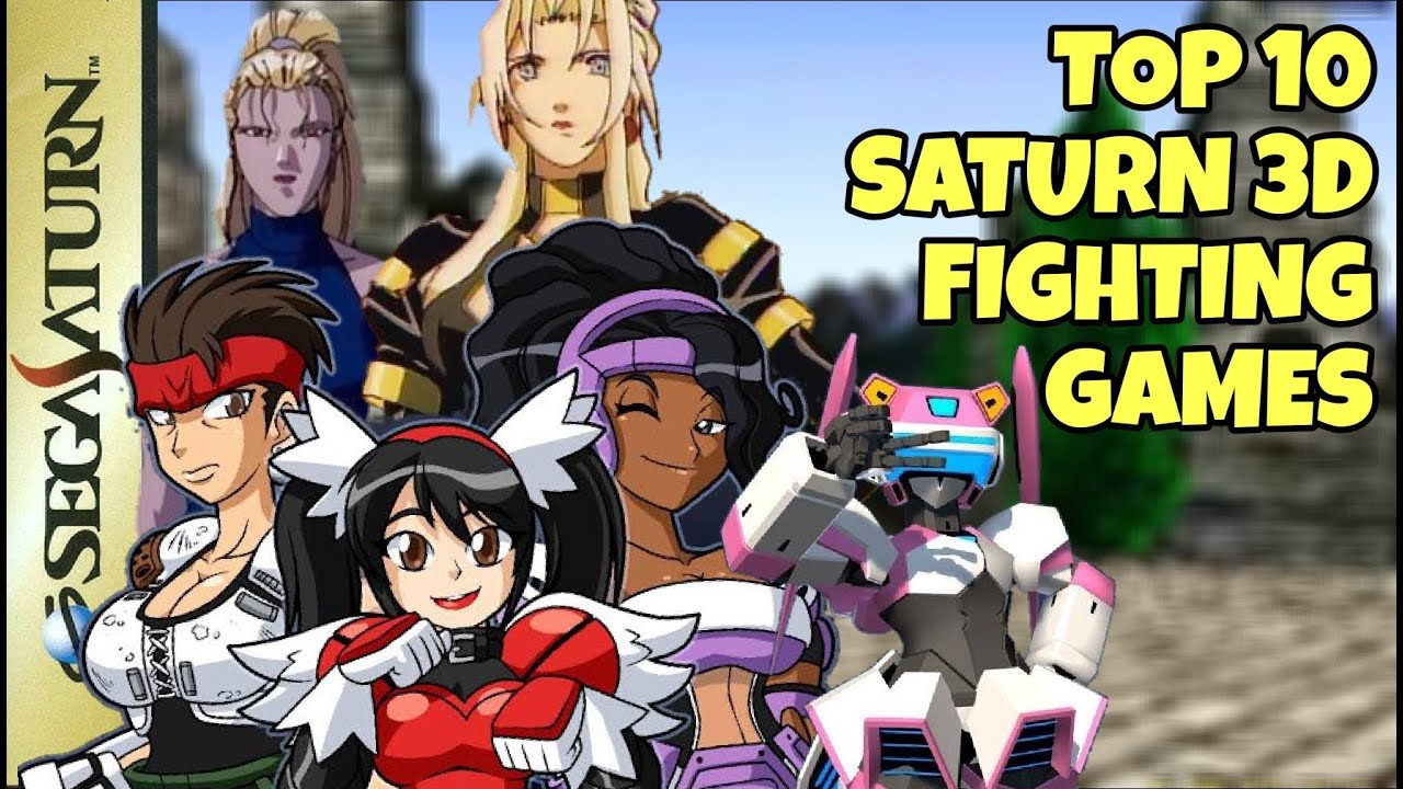 TOP 10 - MELHORES JOGOS DE LUTA 3D DO SATURNO