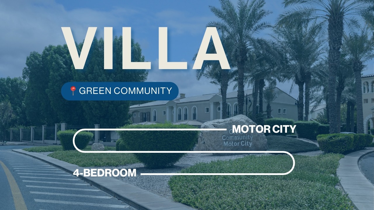Вилла с 4 спальнями в жилом комплексе Green Community Motor City, Motor City