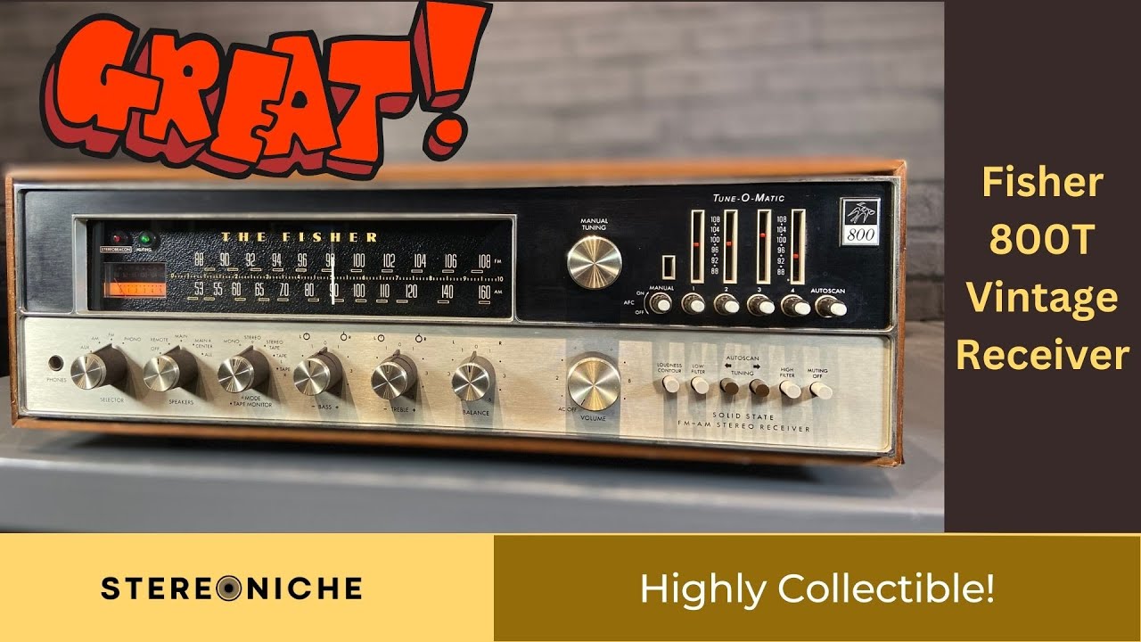 Fisher 800T - an amazing Tuner focused vintage receiver from the early 70's