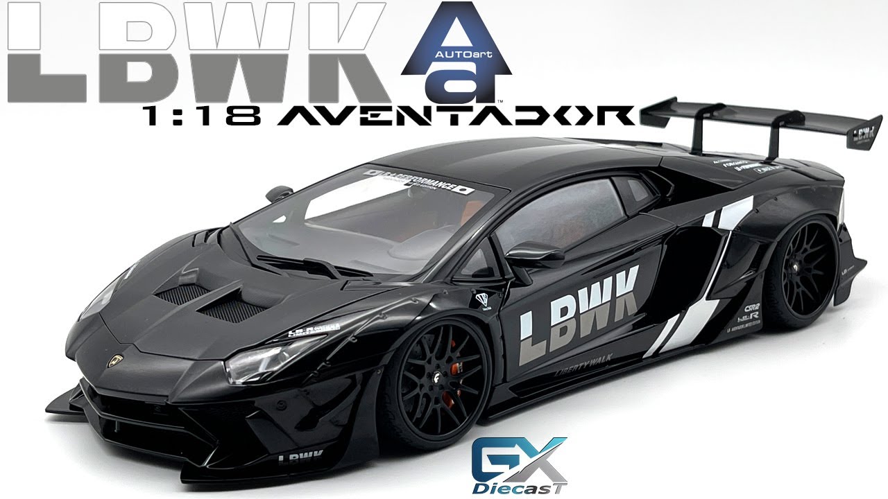 1/18 AUTOart LB-WORKS Lamborghini Aventador Limited Edition (Black)