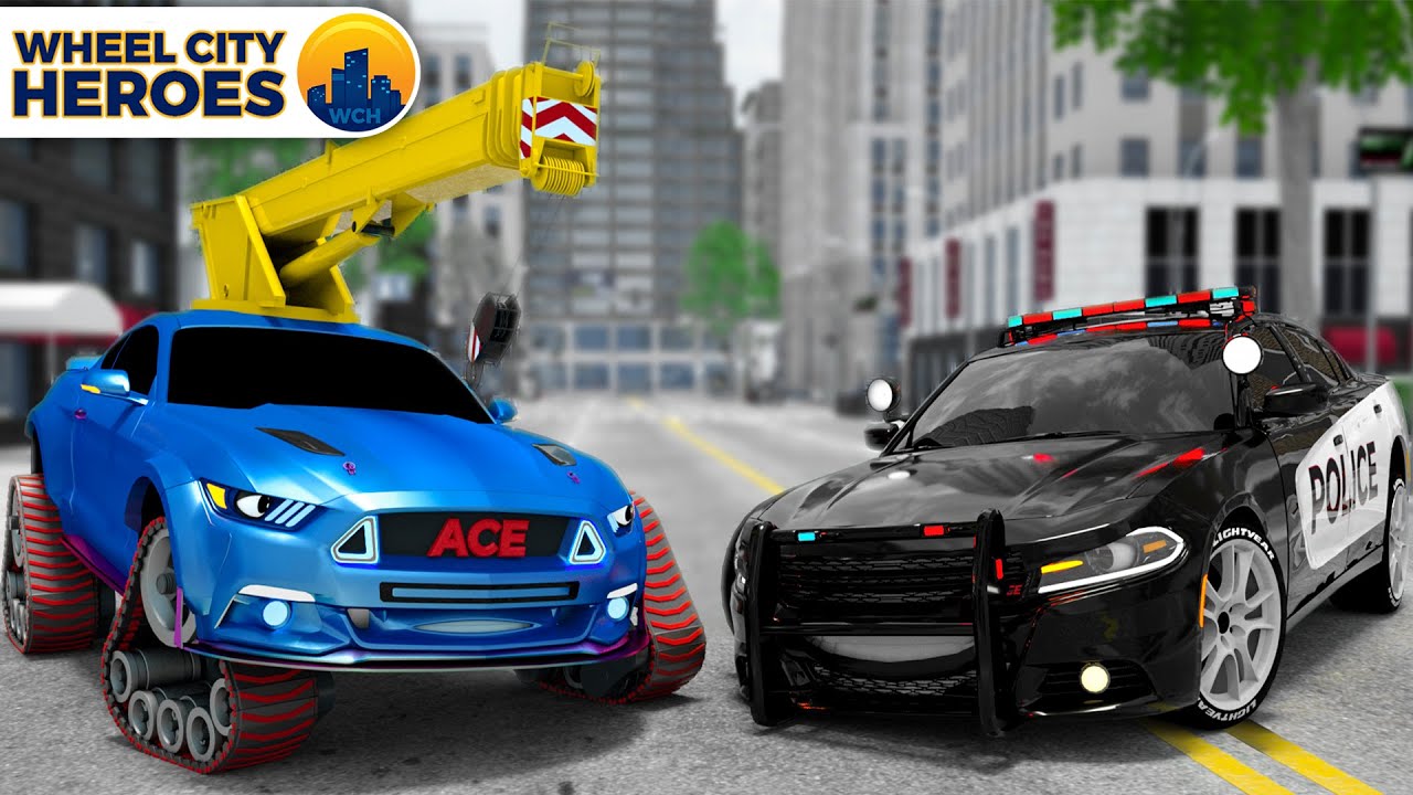 Sergeant Lucas punished the sports car Wheel City Heroes