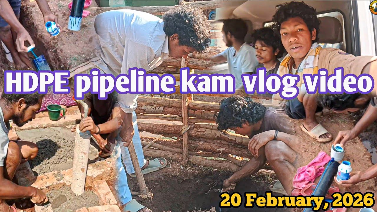 HDPE pipeline kam vlog video | THOMAS 144 #kam #work #hdpe #pipeline #vlog 