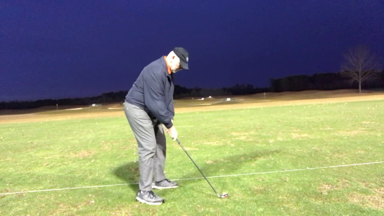 Channel Lock golf swing warming up