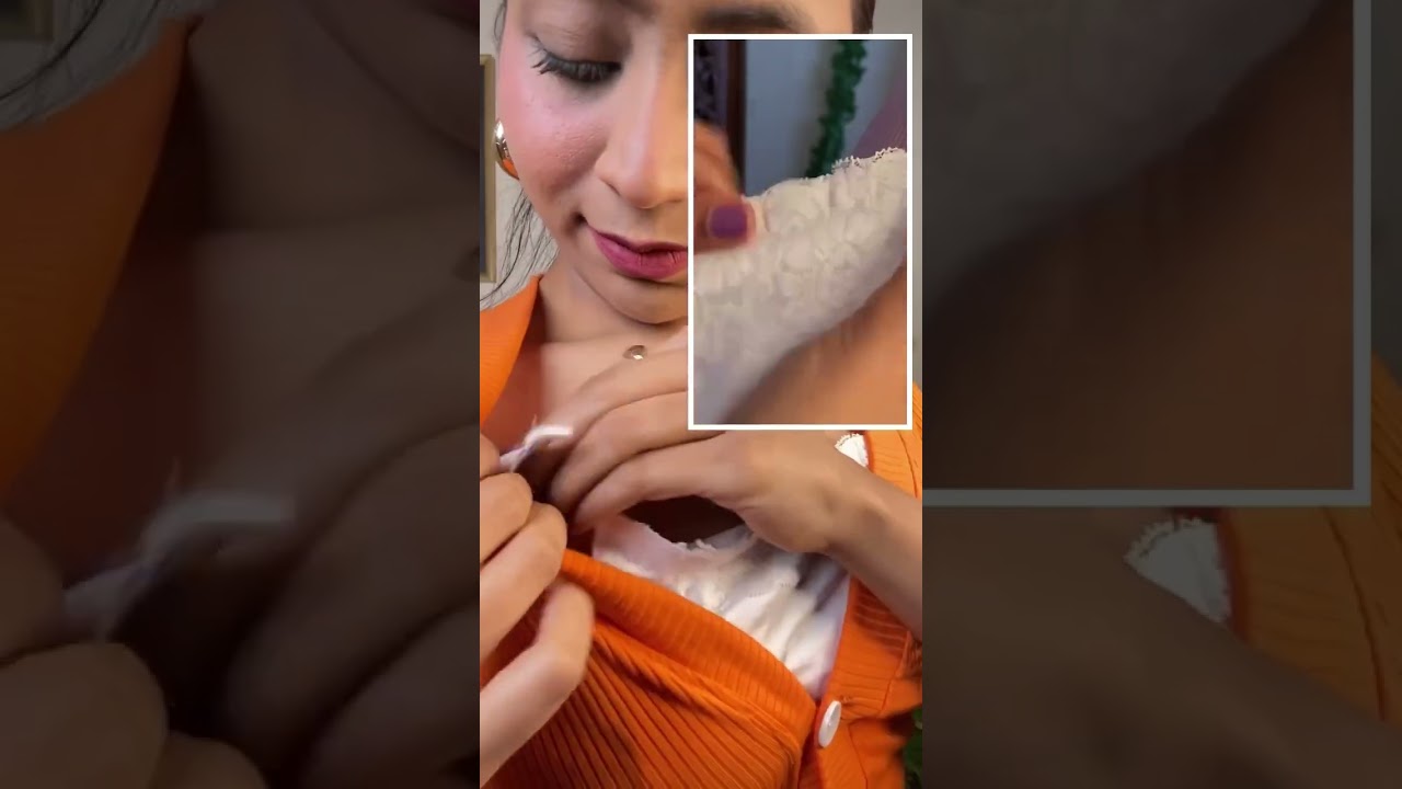 Fashion hack for deep neckline #fashionhacks #stylehacks #hacks #deepneck #fyp #shorts #amazonfinds