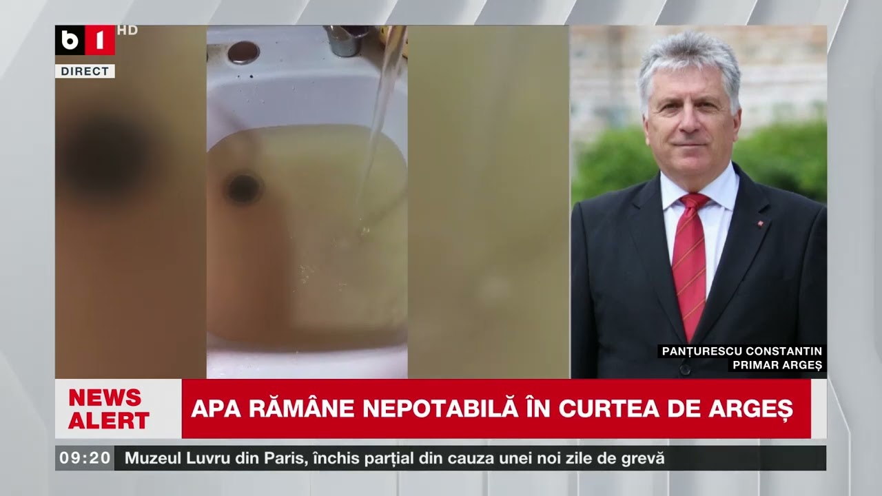 APA RĂMÂNE NEPOTABILĂ ÎN CURTEA DE ARGEȘ, PANȚURESCU CTIN, PRIMAR ARGEȘ, CU DETALII_Știri B1TV