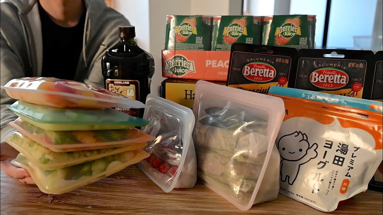 День, чтобы сделать много запасов для хранения/замораживания продуктов Costco.