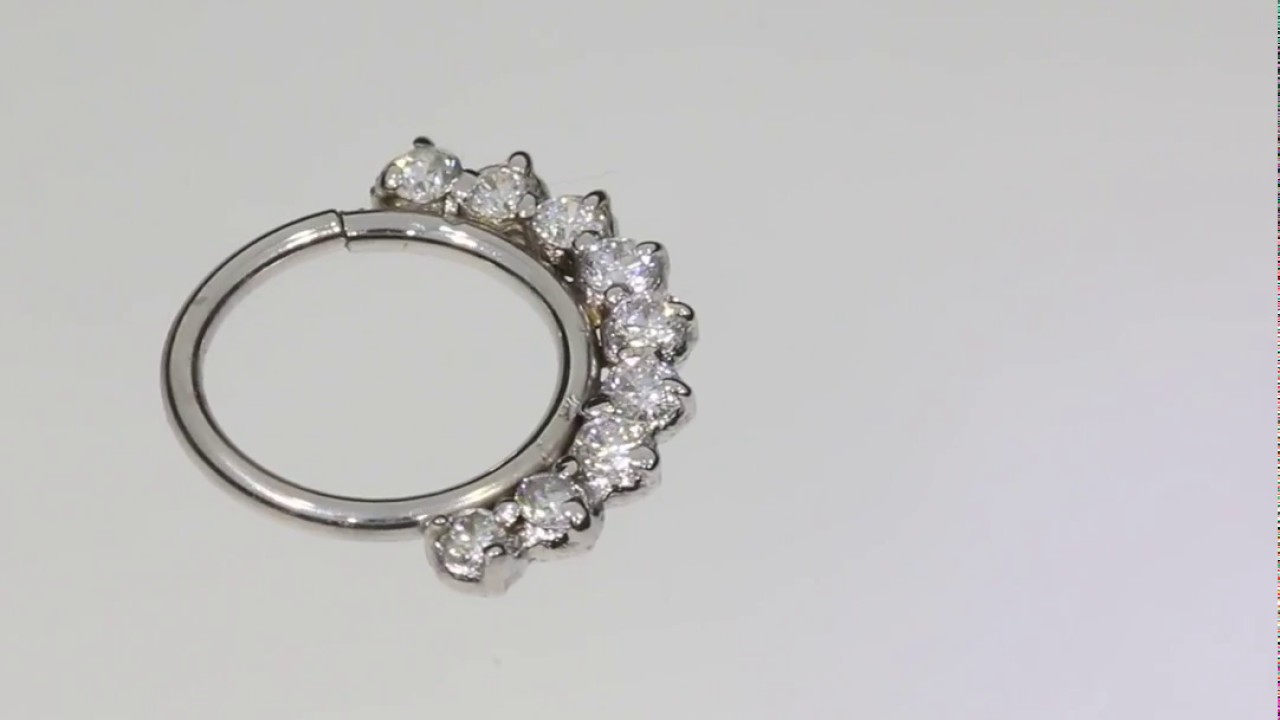 Diamond Daith Ring