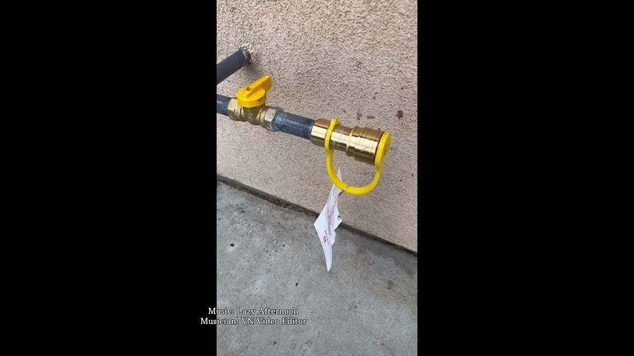 Gas line quick connect for natural gas