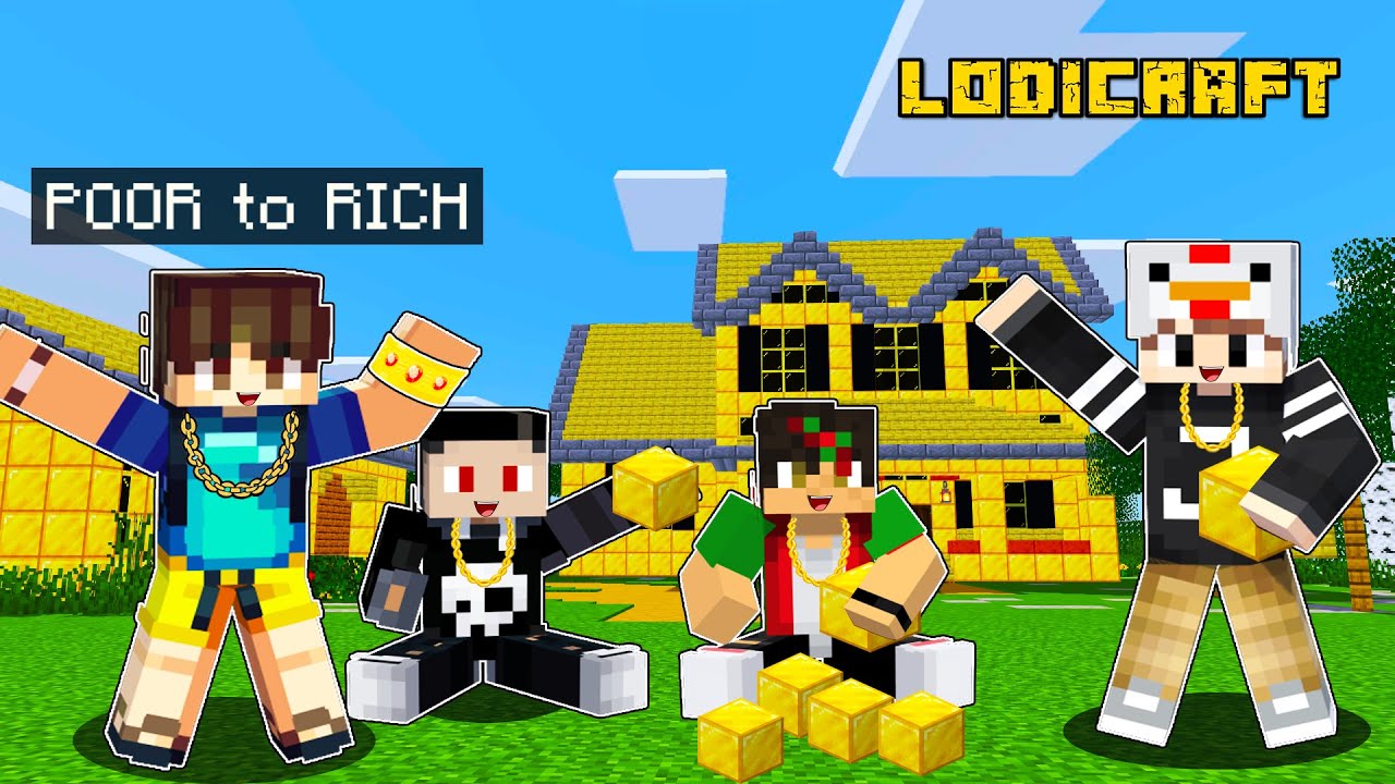 From POOR to RICH Story in Minecraft  (Tagalog)
