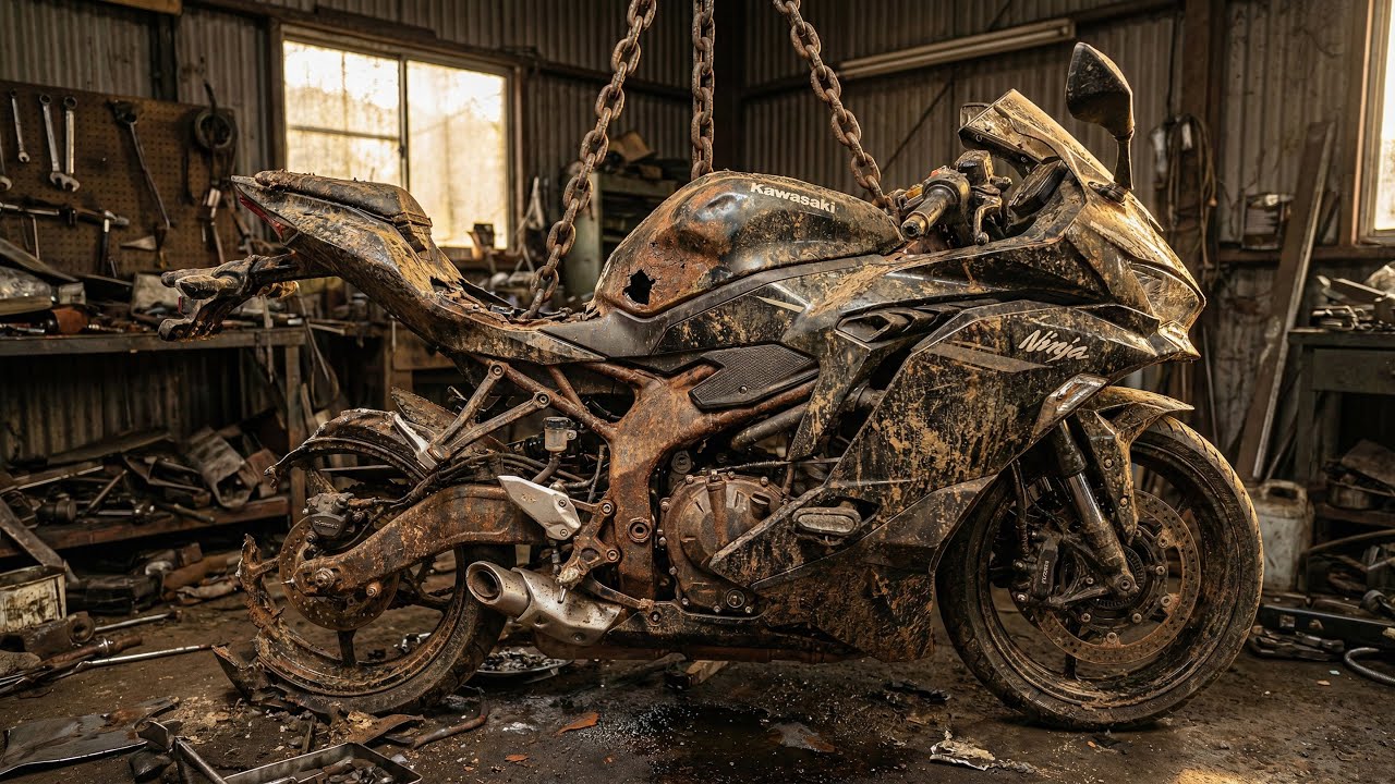 Kawasaki Ninja ZX-4RR Rebuild | Satisfying Motorcycle Restoration & Upgrade
