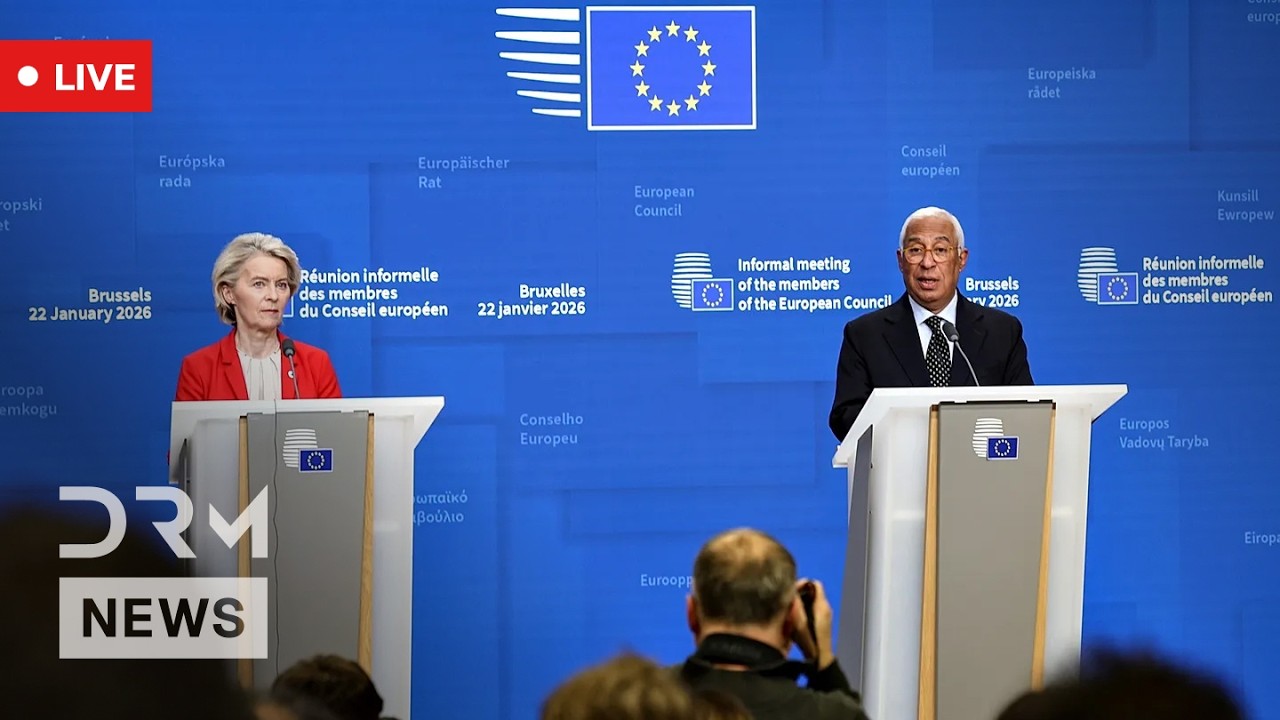 LIVE: EU's Costa and von der Leyen Hold Press Conference in Bilzen | AC1N