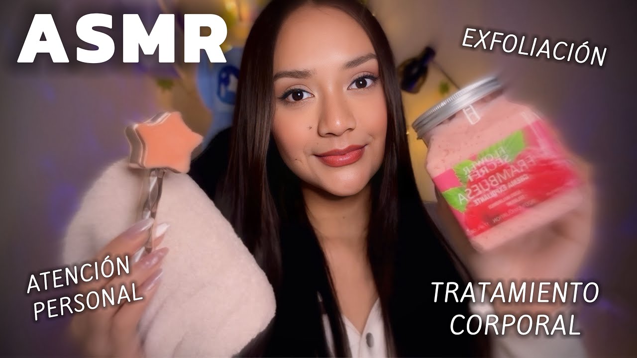 ASMR TRATAMIENTO CORPORAL RELAJANTE / DÍA DE SPA 🧖🏼‍♀️ (MASAJES CALENTITO Y EXFOLIACIÓN)