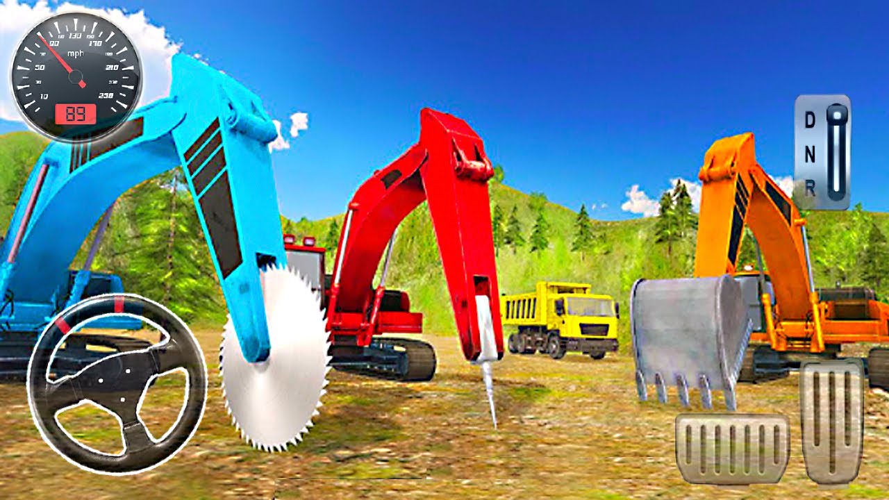 Heavy Excavator Rock Mining Game #1 - Dump Truk & Excavator Penghancur Batu
