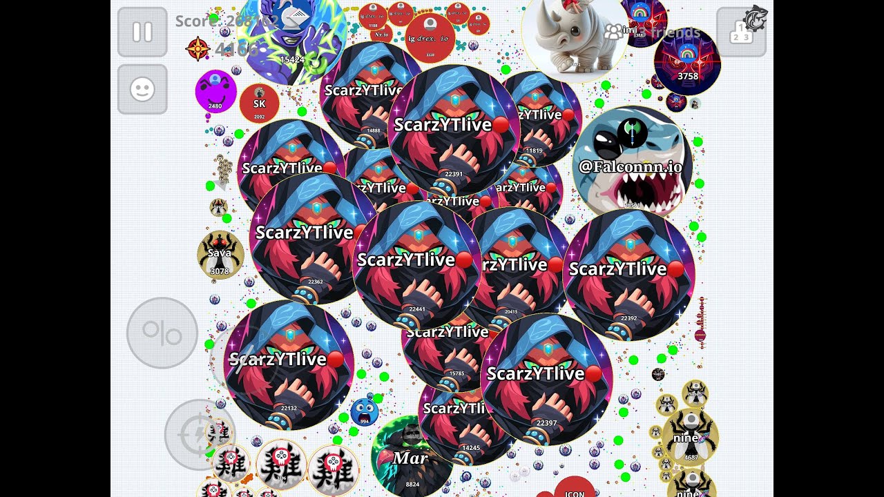 Agario mobile live stream - eu regions | Scarz