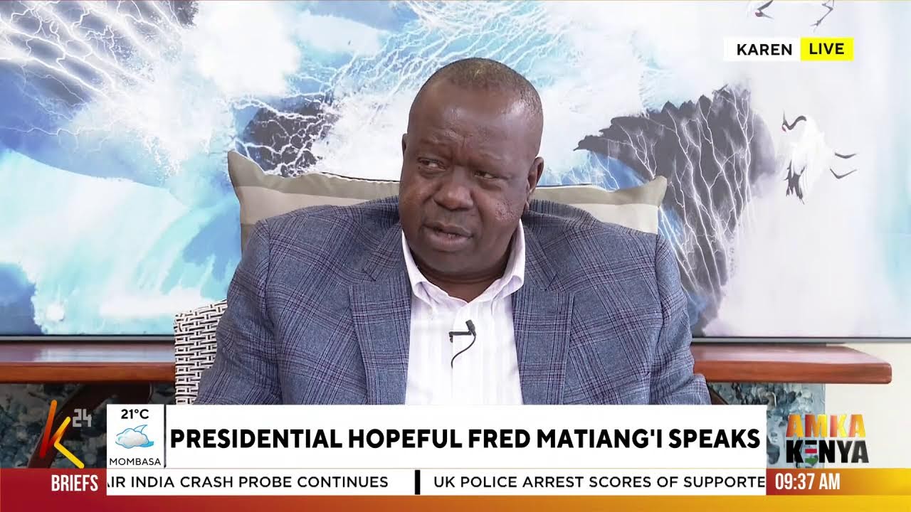 K24TV LIVE | Amka Kenya |  Dr. Fred Matiang&rsquo;i