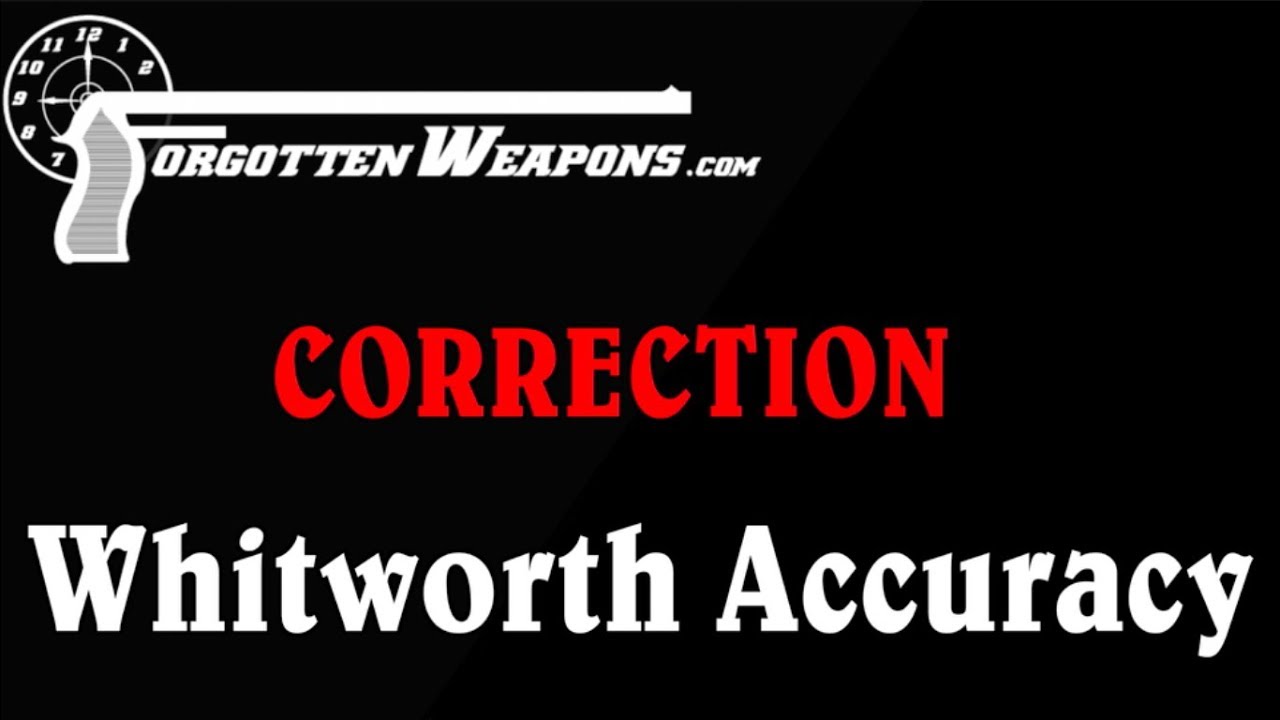 Correction: Whitworth Accuracy and Figure of Merit vs MOA