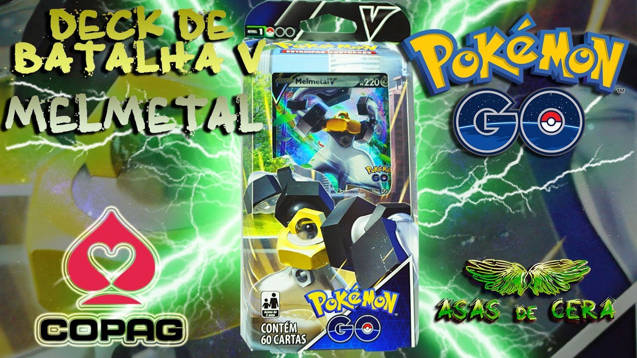 Copag POKÉMON GO DECK DE BATALHA V MELMETAL Unboxing BR - O Colecionário 209